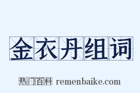 金衣丹组词是什么意思的图片